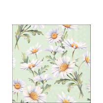 Napkin 25 Beautiful daisies green FSC Mix