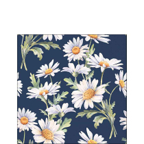 Napkin 25 Beautiful daisies blue FSC Mix