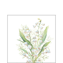 Napkin 25 Lily of the valley white FSC Mix