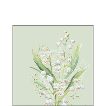 Napkin 25 Lily of the valley green FSC Mix
