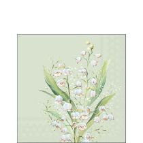Napkin 25 Lily of the valley green FSC Mix