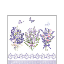 Napkin 25 Lovely lavender white FSC Mix