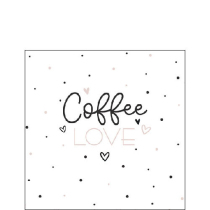 Napkin 25 Coffee love FSC Mix