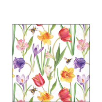 Napkin 25 Flowers in spring FSC Mix