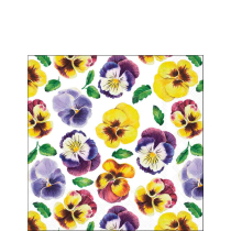 Napkin 25 Lots of pansies FSC Mix