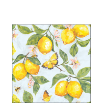 Napkin 25 Fresh lemons blue FSC Mix