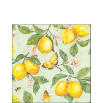 Napkin 25 Fresh lemons green FSC Mix