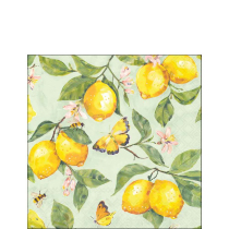 Napkin 25 Fresh lemons green FSC Mix