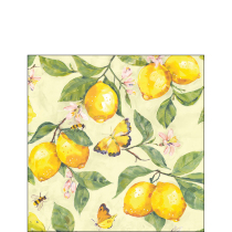 Napkin 25 Fresh lemons yellow FSC Mix