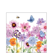 Napkin 25 Sweet flowers FSC Mix