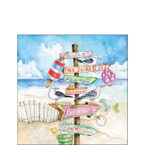 Napkin 25 Seaside signs FSC Mix