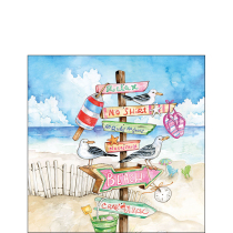 Napkin 25 Seaside signs FSC Mix