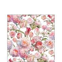 Napkin 25 Roses and tulips FSC Mix