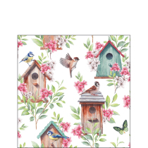 Napkin 25 Wooden birdhouses FSC Mix