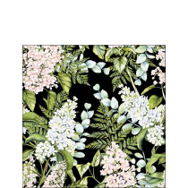 Napkin 25 Soft lilacs black FSC Mix