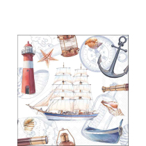 Napkin 25 Sailboat FSC Mix
