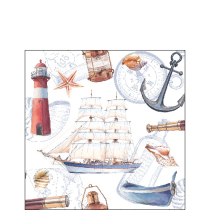 Napkin 25 Sailboat FSC Mix
