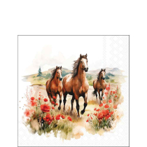 Napkin 25 Trotting horses FSC Mix