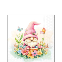 Napkin 25 Charming gnome FSC Mix