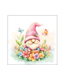 Napkin 25 Charming gnome FSC Mix
