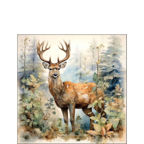 Napkin 25 Deer in the woods FSC Mix