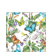 Napkin 25 Animal paradise white FSC Mix