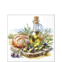 Napkin 25 Olive brunch FSC Mix