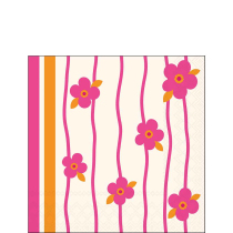 Napkin 25 Ella stripes FSC Mix