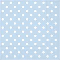Napkin 33 Pastel dots blue FSC Mix
