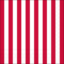 Napkin 33 Stripes red FSC Mix