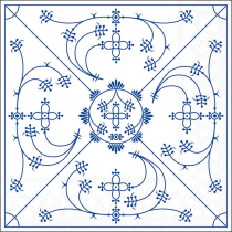 Napkin 33 Indisch blau FSC Mix