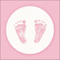 Napkin 33 Baby steps girl FSC Mix