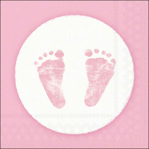 Napkin 33 Baby steps girl FSC Mix