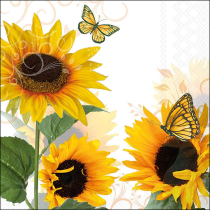 Napkin 33 Sunny butterfly FSC Mix