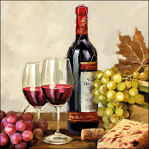 Napkin 33 Wine & grapes FSC Mix
