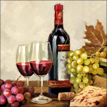 Napkin 33 Wine & grapes FSC Mix