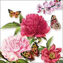 Napkin 33 Peonien white FSC Mix