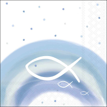 Napkin 33 Rainbow blue FSC Mix