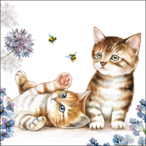Napkin 33 Cats and bees FSC Mix