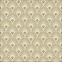Napkin 33 Art deco gold/white FSC Mix