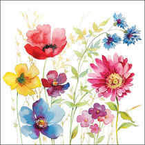 Napkin 33 Aquarell meadow FSC Mix