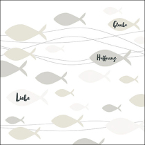 Napkin 33 Communion fishes cream FSC Mix