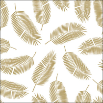 Napkin 33 Palm leaves gold FSC Mix