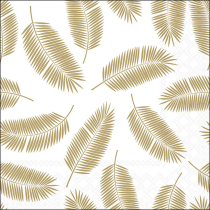 Napkin 33 Palm leaves gold FSC Mix