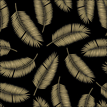Napkin 33 Palm leaves gold/black FSC Mix