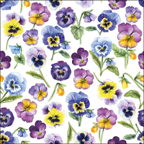 Napkin 33 Pansy all over FSC Mix