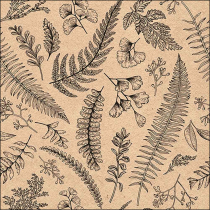 Napkin 33 Recycled Leaves and herbs FSC Mix