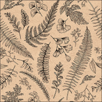 Napkin 33 Recycled Leaves and herbs FSC Mix