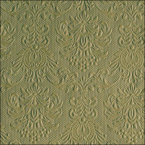 Napkin 33 Elegance green leaf FSC Mix