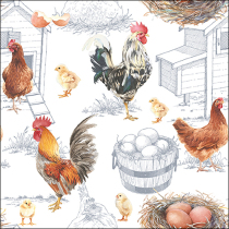 Napkin 33 Chicken farm FSC Mix